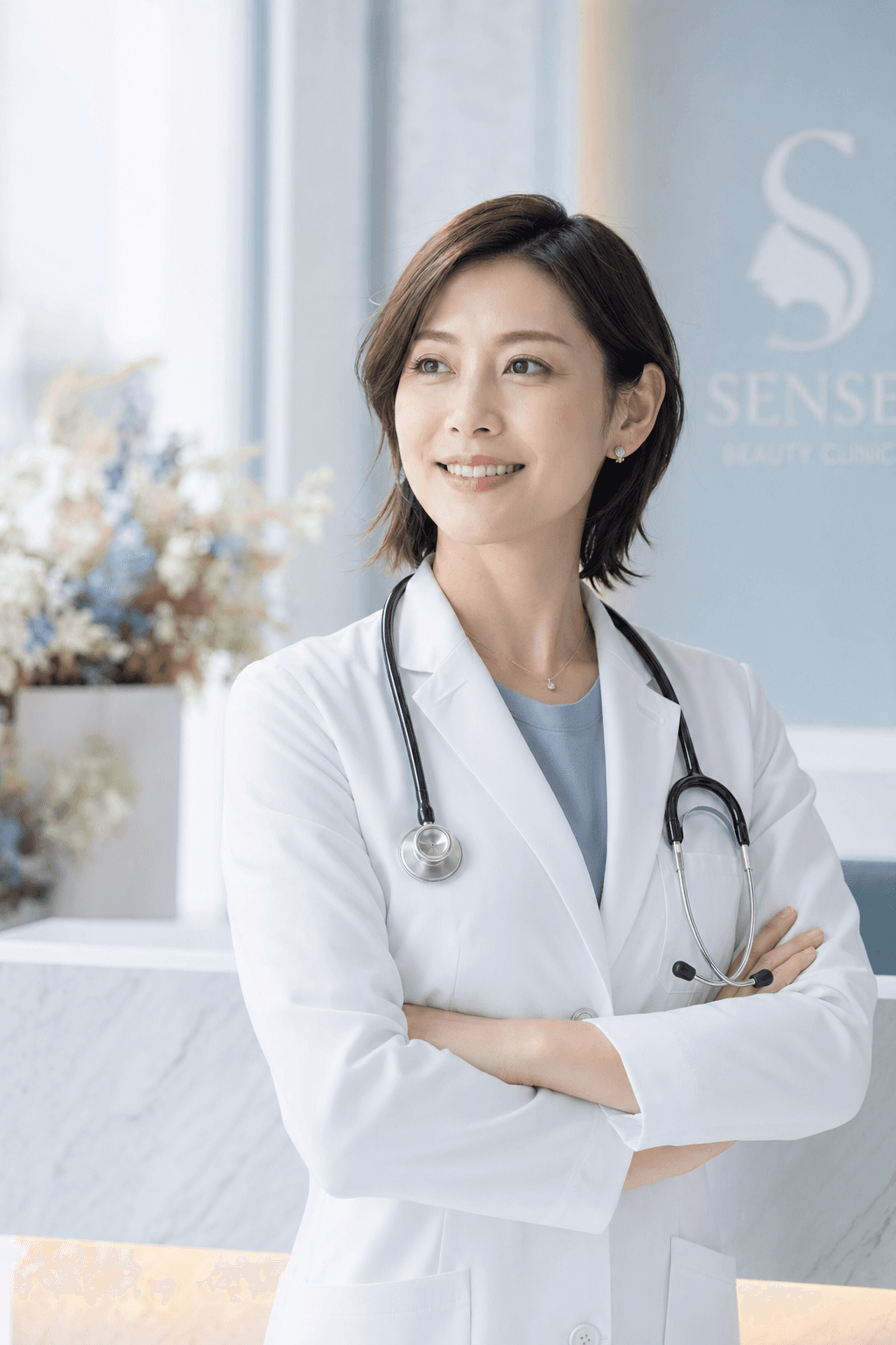 美容医療クリニックの施術風景